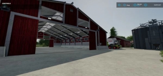 FS22 - Placeable Vehicle Shed Large V1.0 - Fs22 Mods