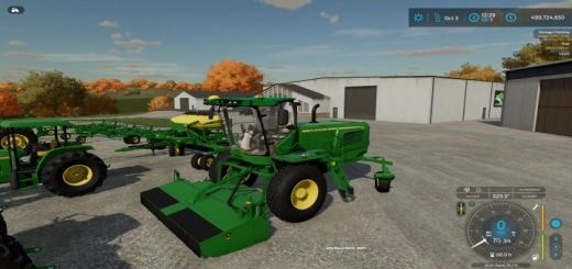 FS22 - John Deere W235 Mower V1.0 - Fs22 Mods